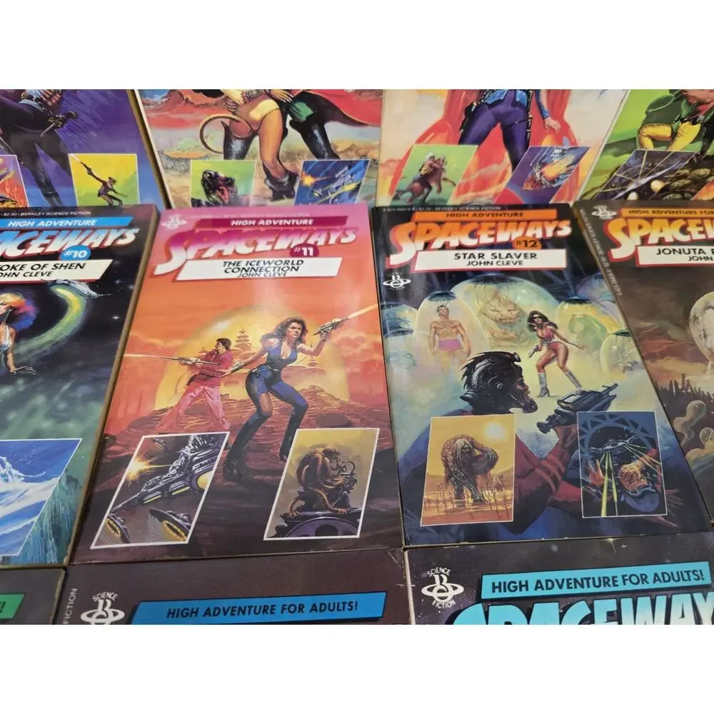 16 John Cleve Spaceways Series #4-#19 MMPB VTG Science Fiction Novels Lot